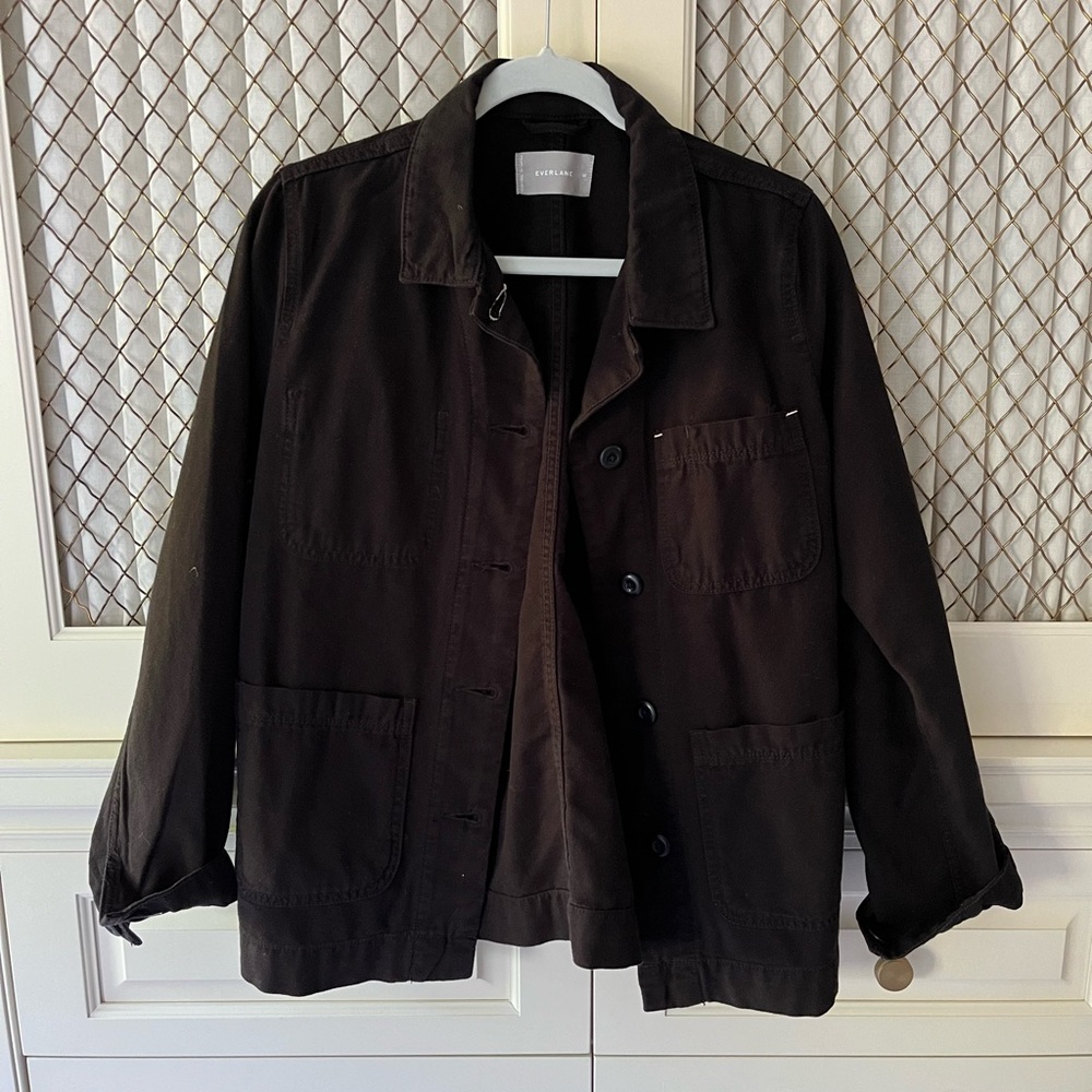 Everlane barn jacket. Women. Black.